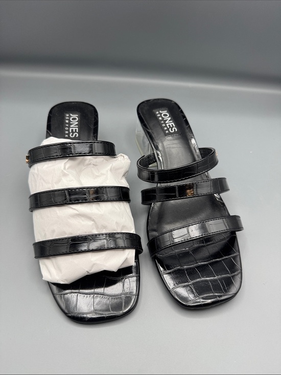 Jones New York Shoes - Jones New York Unika Lucite Block Heel Dress Sandals